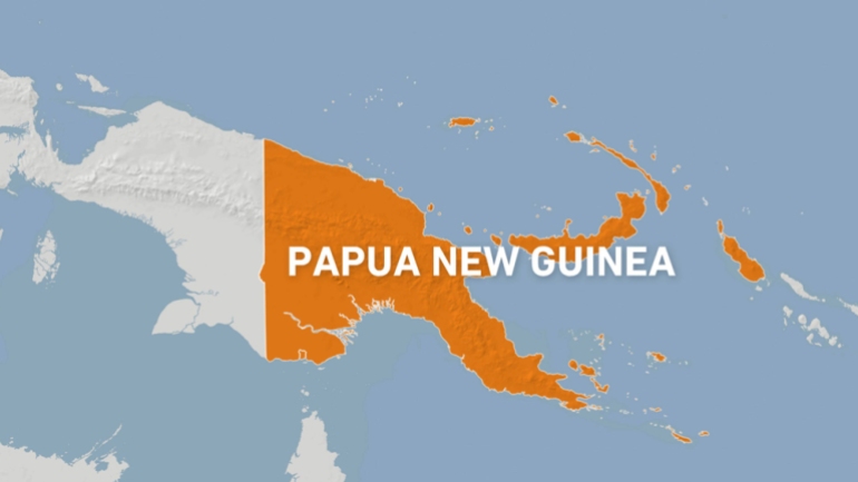 Mapa de Papúa Nueva Guniea