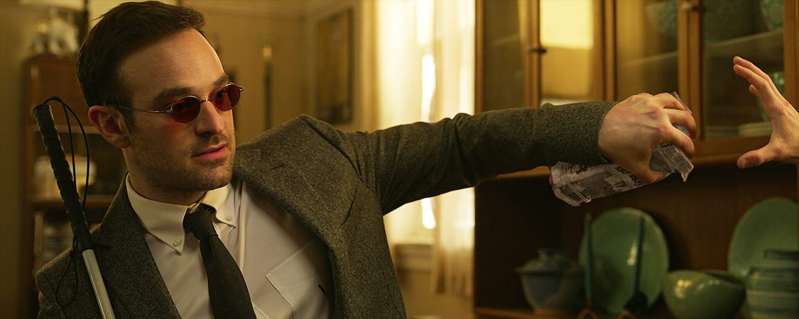 Charlie Cox como Matt Murdock en Spider-Man No Way Home.