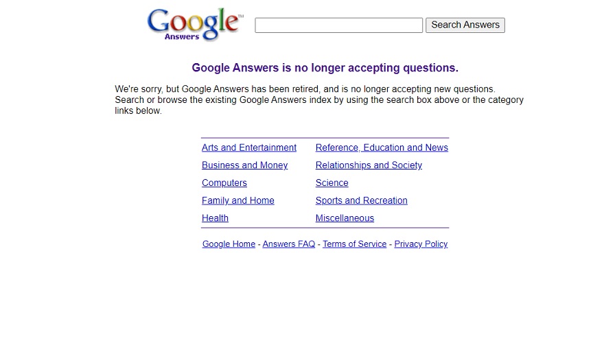 Google Answers te permitía hacer preguntas y pagar por las respuestas.
