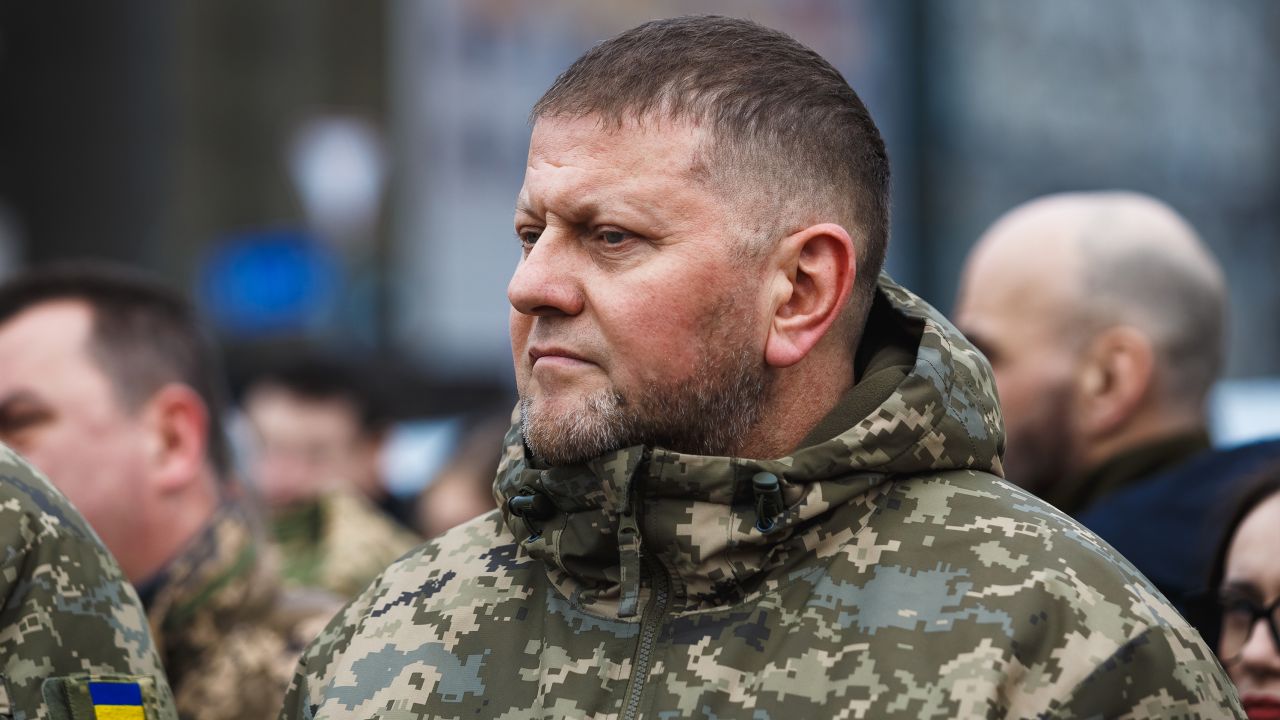 El comandante en jefe de las Fuerzas Armadas de Ucrania, Valerii Zaluzhnyi, en Kiev, Ucrania, el 10 de marzo.