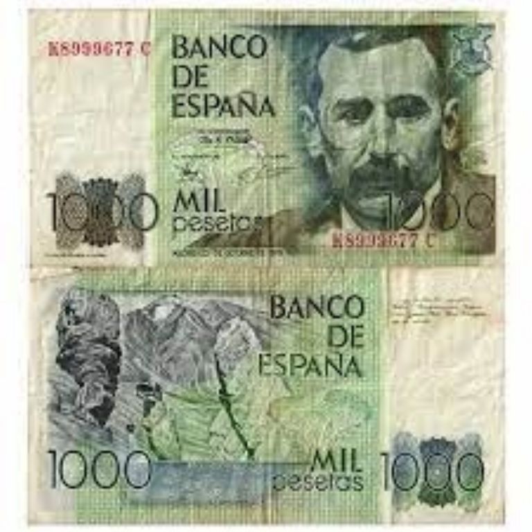 billete de mil pesetas