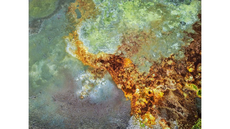 Sulphur Springs #1, Depresión de Danakil, Etiopía, 2018 (Crédito: Edward Burtynsky, Nicholas Metivier Gallery, Toronto / Flowers Gallery, Londres)