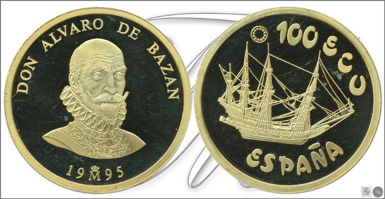 Moneda de cien ecus de 1995