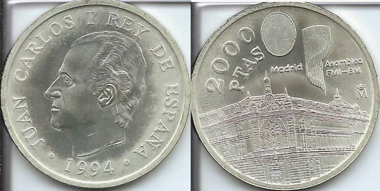 Moneda antigua de 2000 pesetas