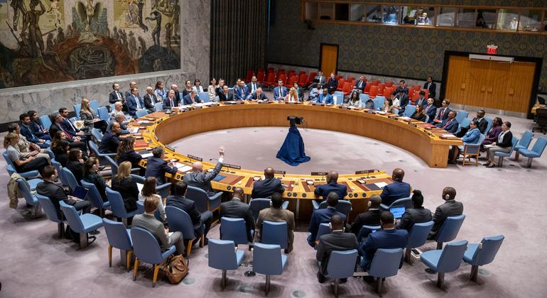 El Consejo de Seguridad adopta, mediante votación registrada, una resolución que autoriza la creación de una misión multinacional de apoyo a la seguridad (MSS) en Haití.